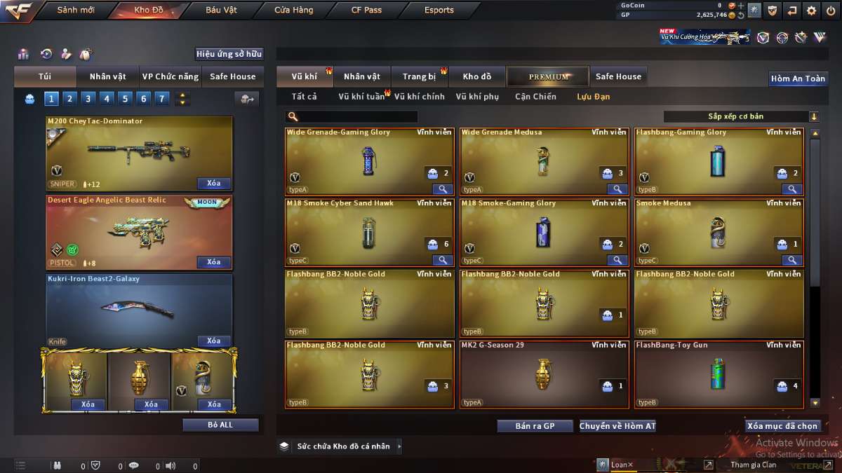 shop acc cf uy tin gia re